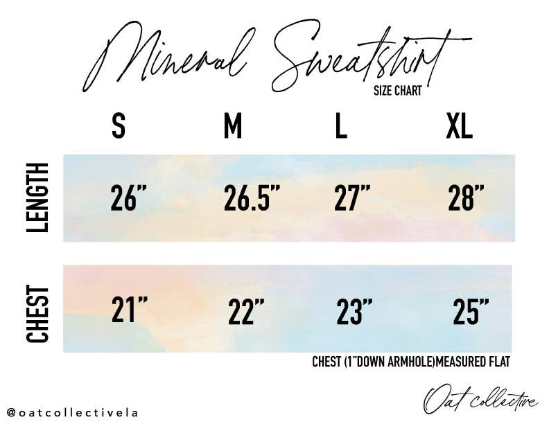 XOXO CLOVER Mineral Graphic Sweatshirt