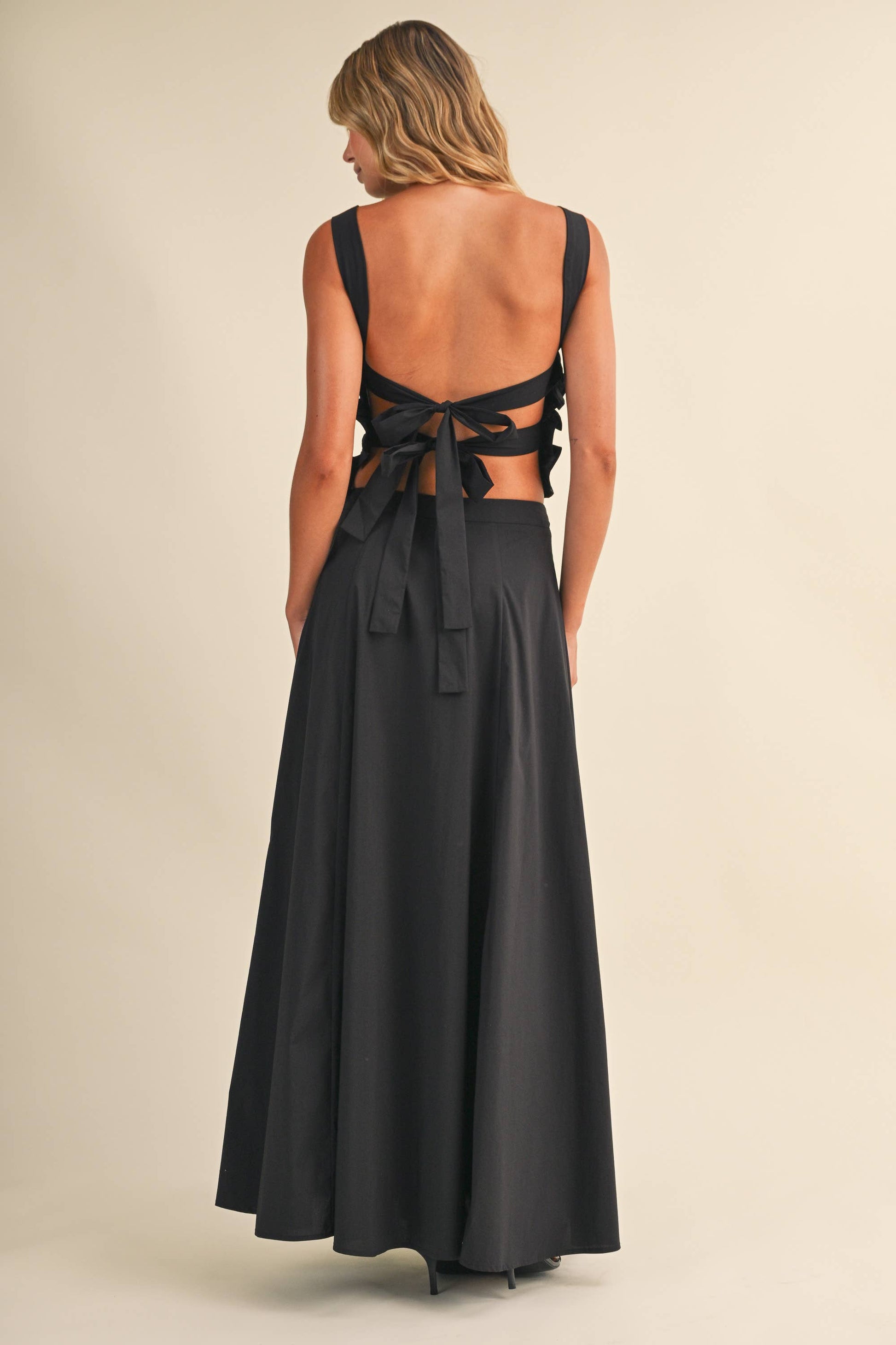 A LINE MAXI SKIRT