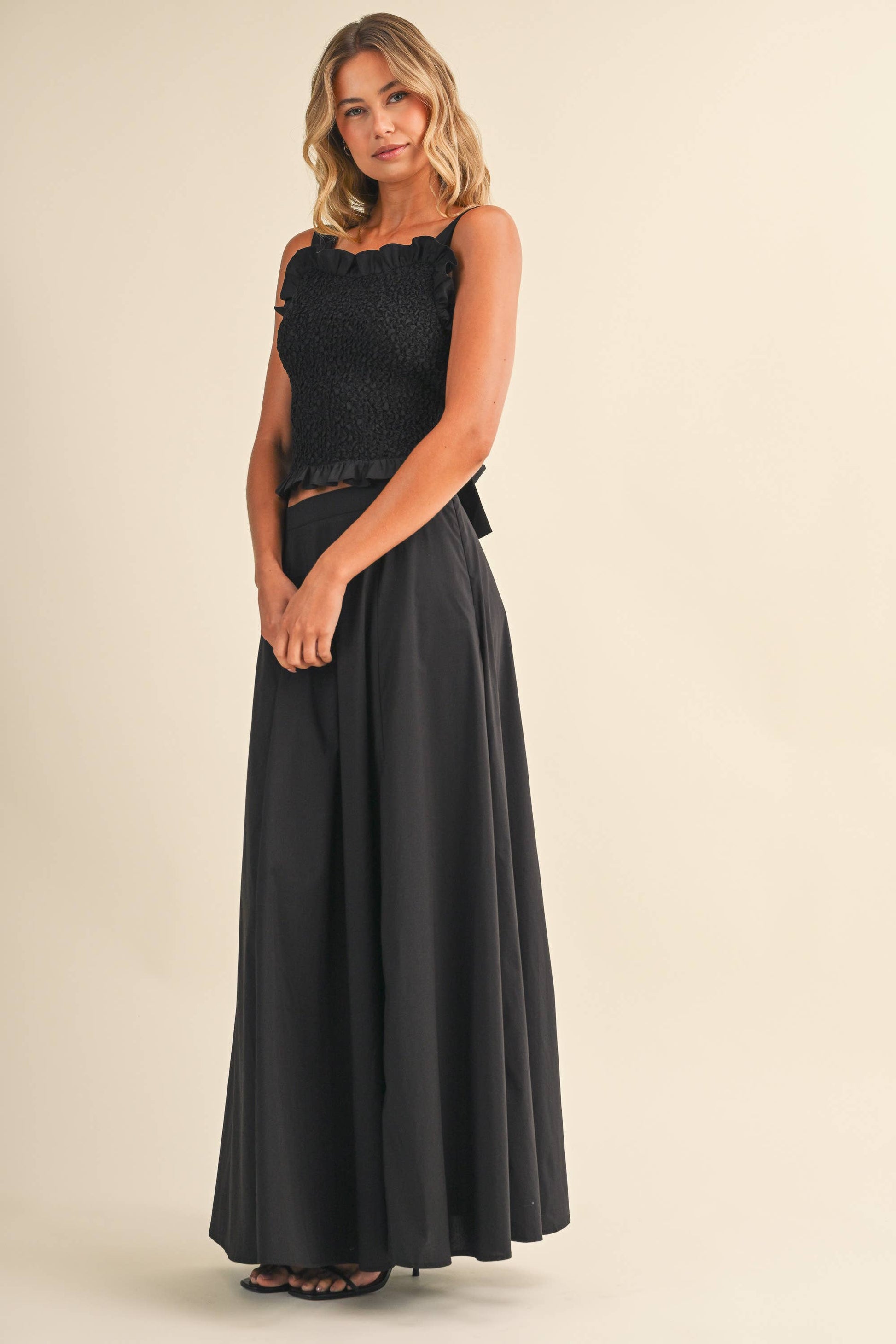 A LINE MAXI SKIRT