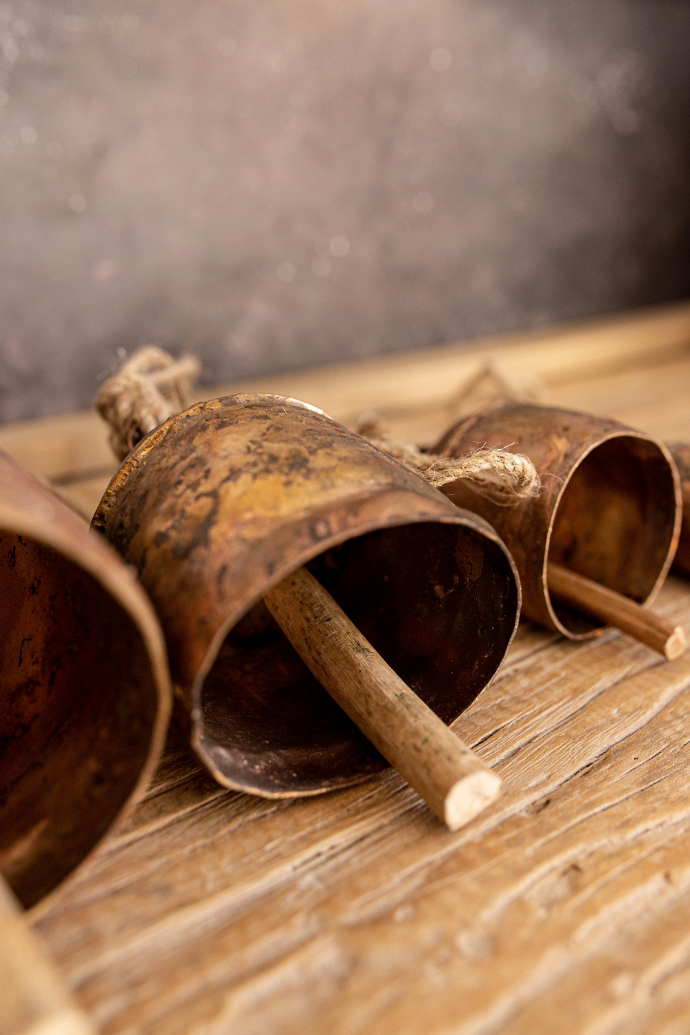 Vintage Inspired Copper Desert Bell Small Christmas Decor
