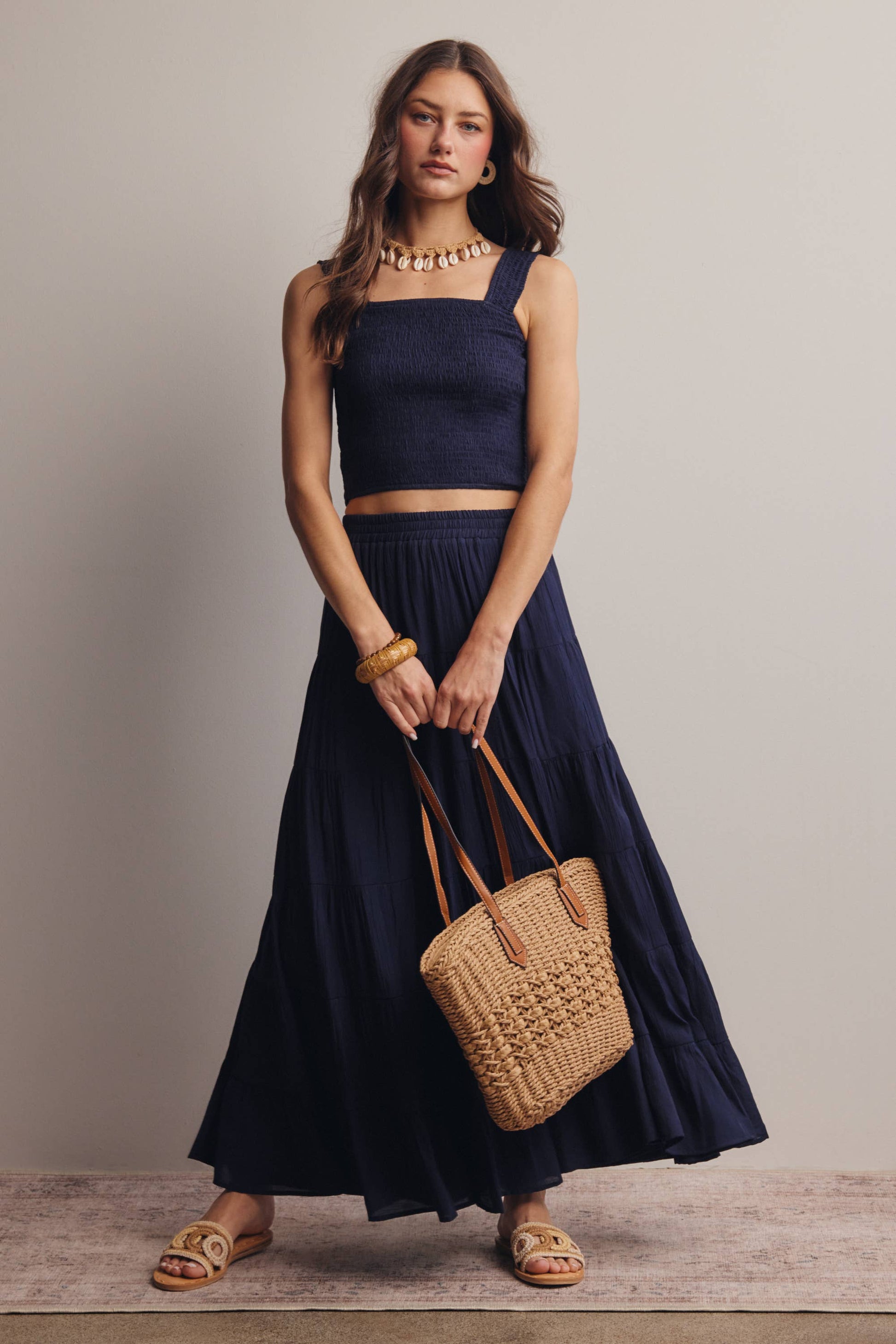 Tiered Maxi Skirt