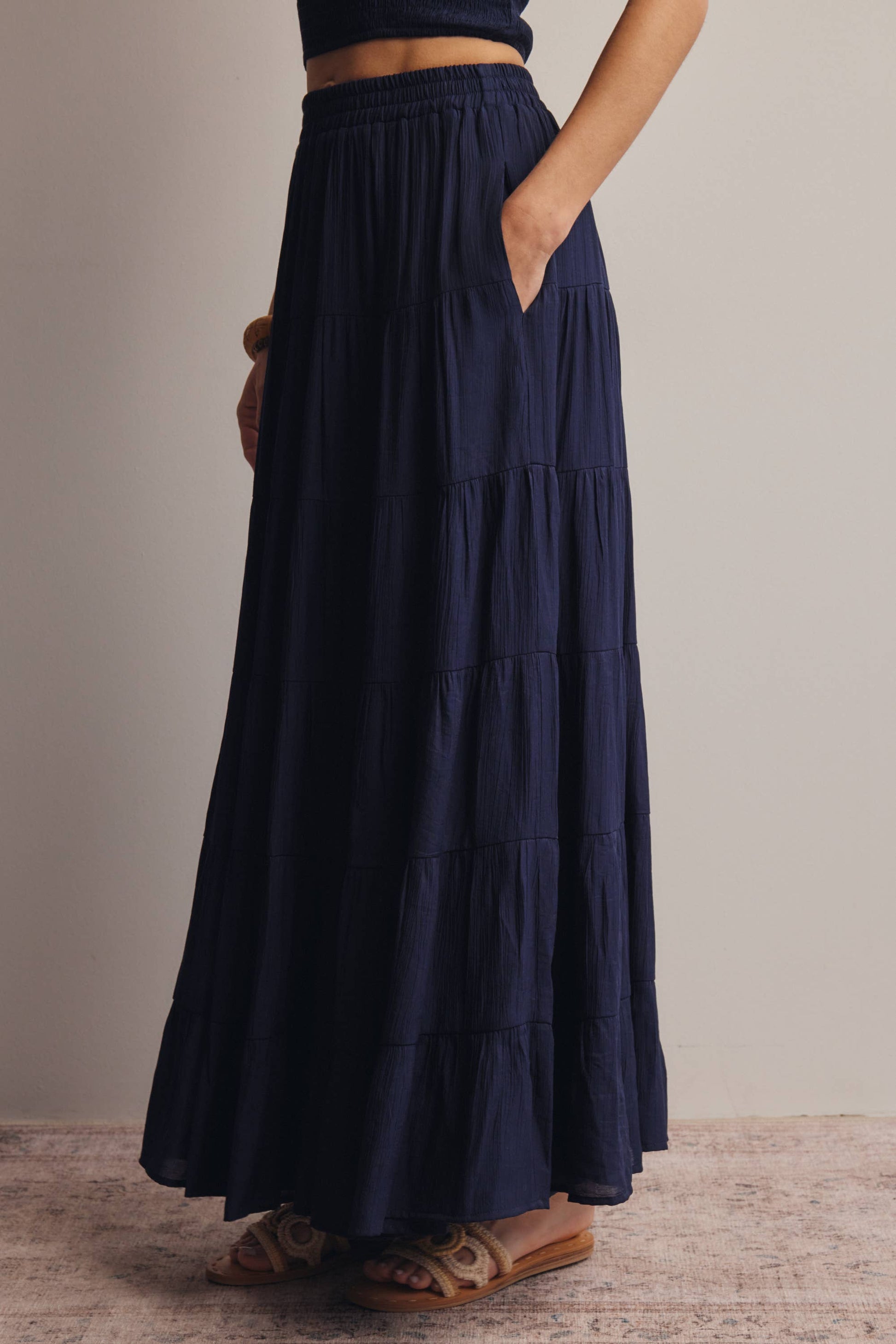 Tiered Maxi Skirt