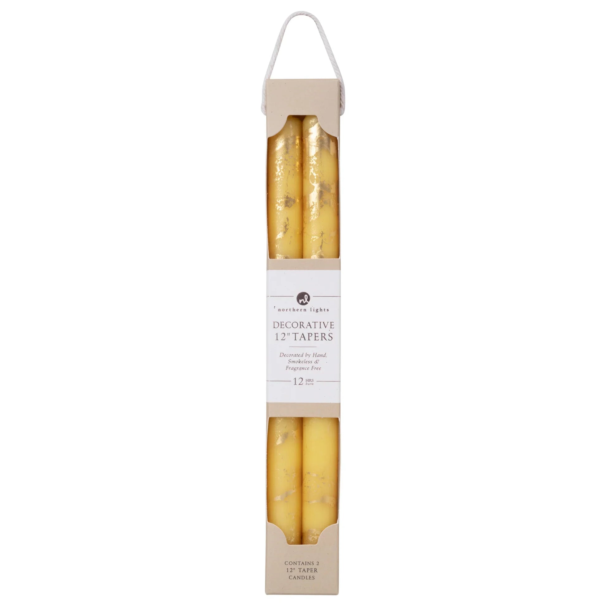 12'' Decorative Taper Candle 2-Packs