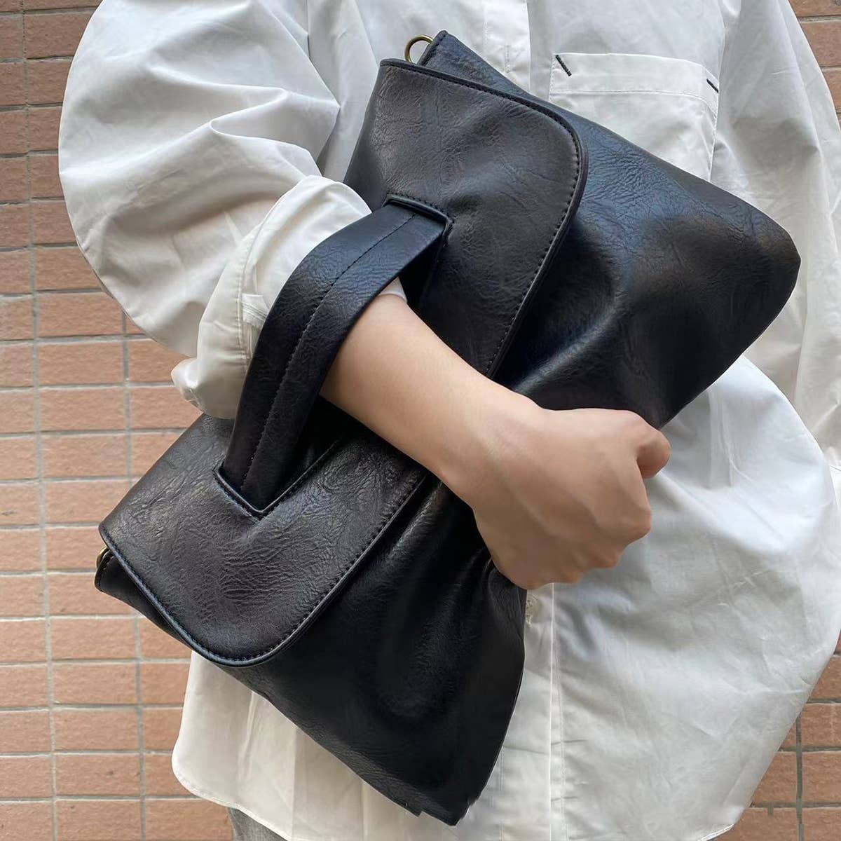 LARGE CAPACITY FILE STORAGE CLUTCH BAG