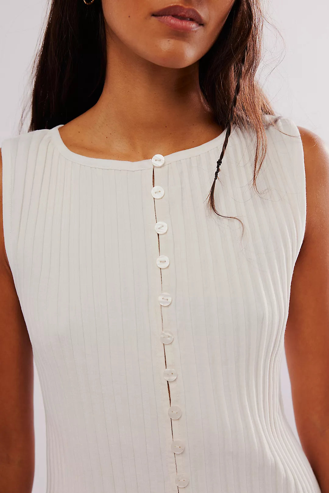 TILLY VEST in BLACK FREE PEOPLE