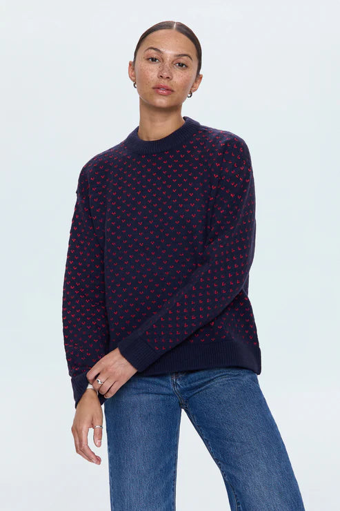 HANNA- NAVY RED HEARTS