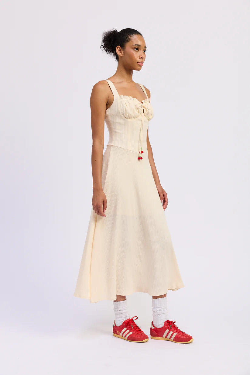 Yara Cherry Midi Dress