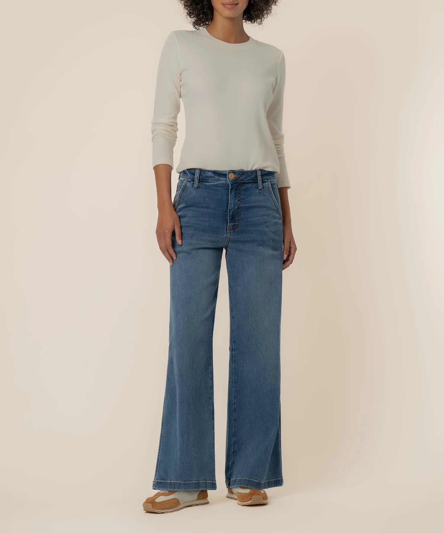 KUT- MEG HIGH RISE WIDE LEG in ACUTELY