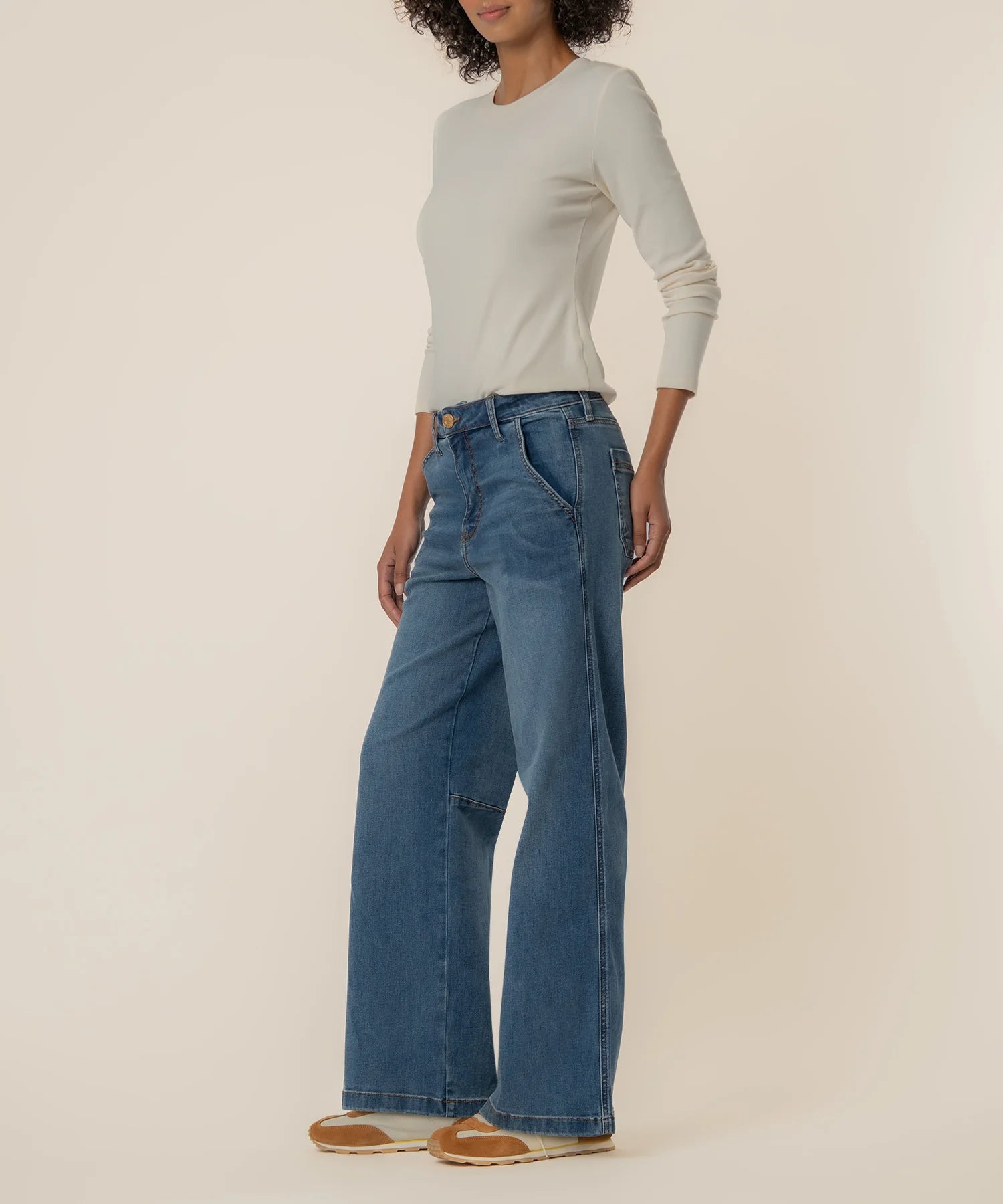 KUT- MEG HIGH RISE WIDE LEG in ACUTELY