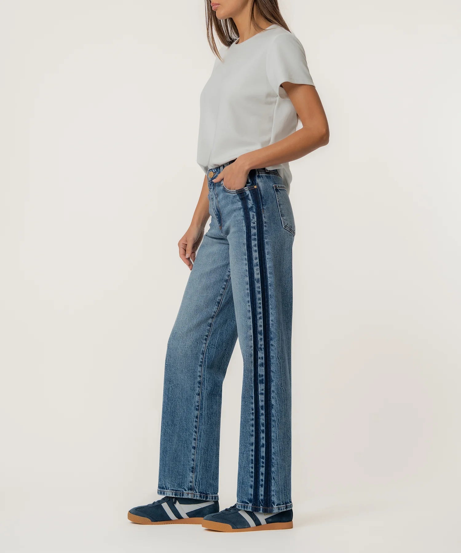 KUT- SIENNA HIGH RISE STRAIGHT LEG-5 PKTS in BRILLIANTLY