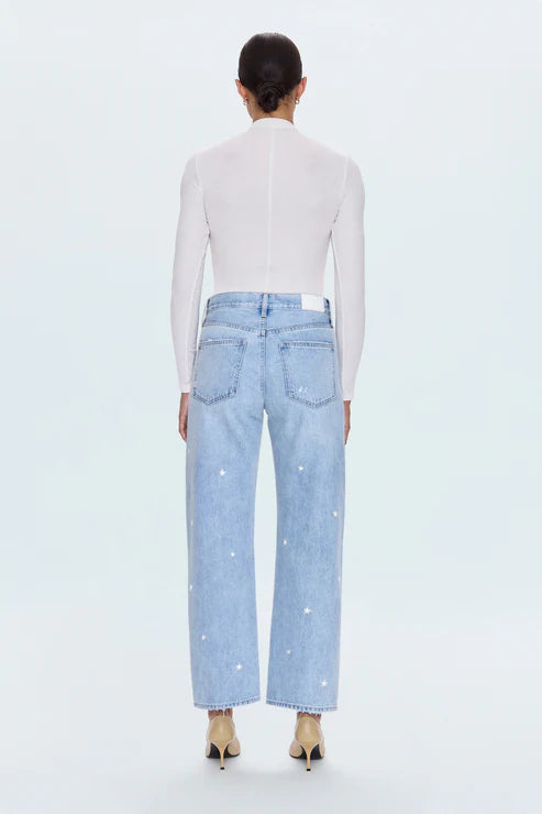 LEXI MID RISE BOWED STRAIGHT= STELLAR VINTAGE