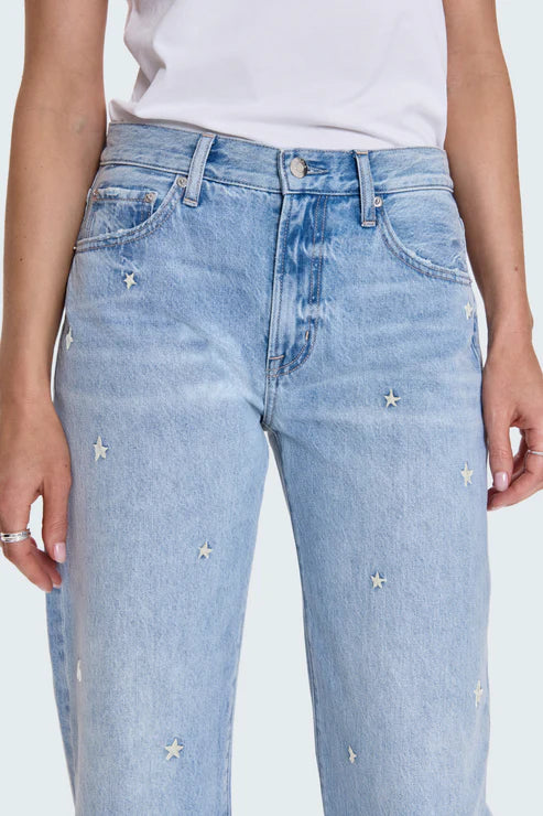 LEXI MID RISE BOWED STRAIGHT= STELLAR VINTAGE