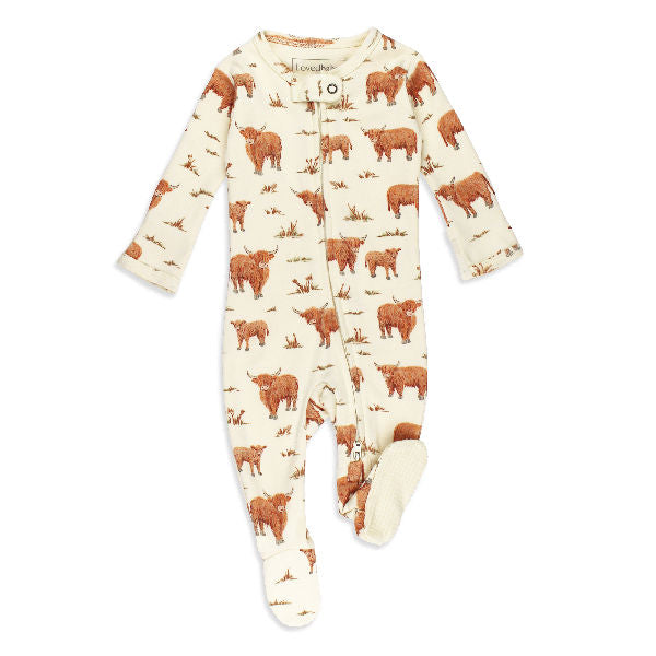 Organic 2-way Zipper Footie