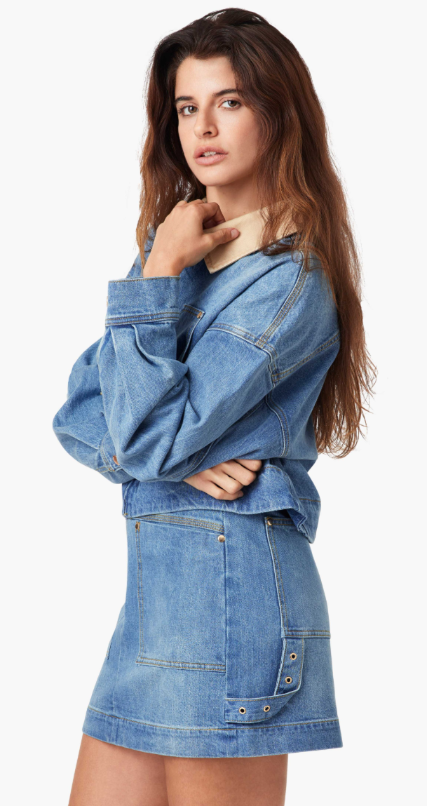Habitual Utility Denim Jacket - Cove Blue Trucker Jacket