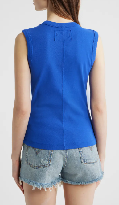 Free People Murphy Tank - Cotton Ribbed Sleeveless Top