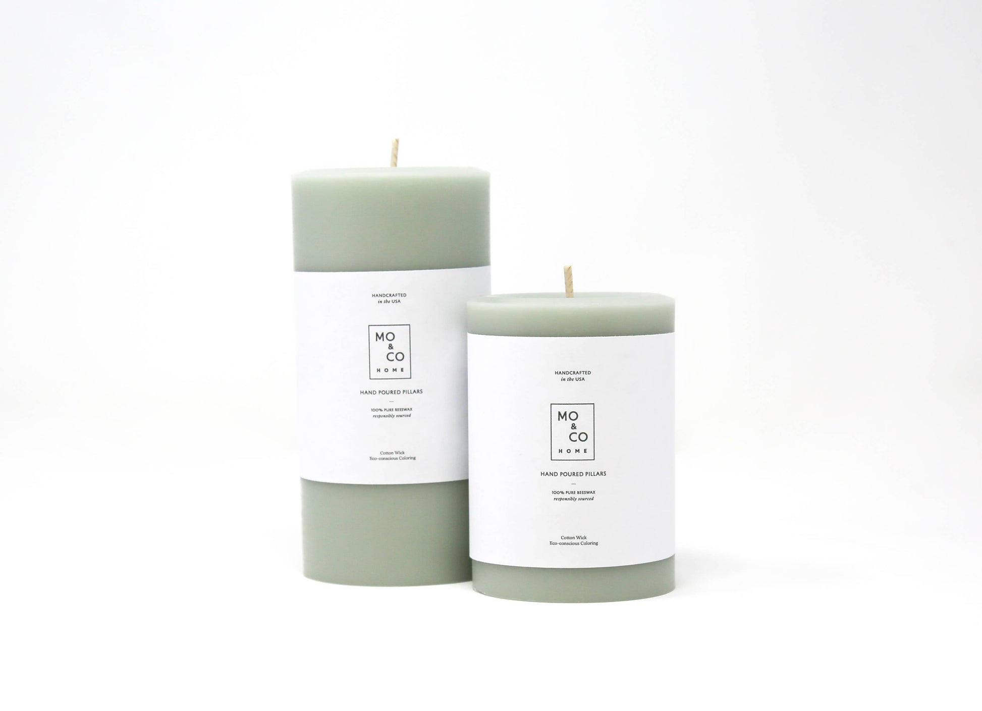 Eucalyptus | 100% Beeswax Pillar Candle | All Natural, Handmade