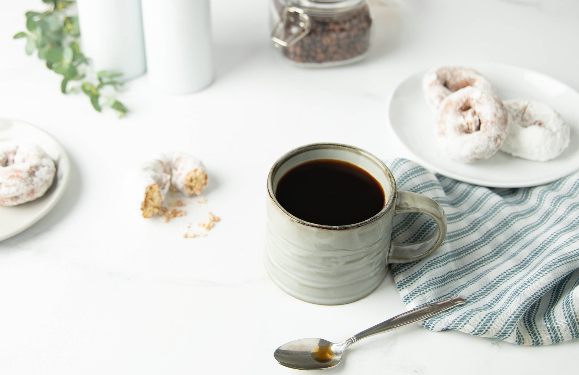 Kook Java Coffee Mugs, Stoneware, 15 oz,