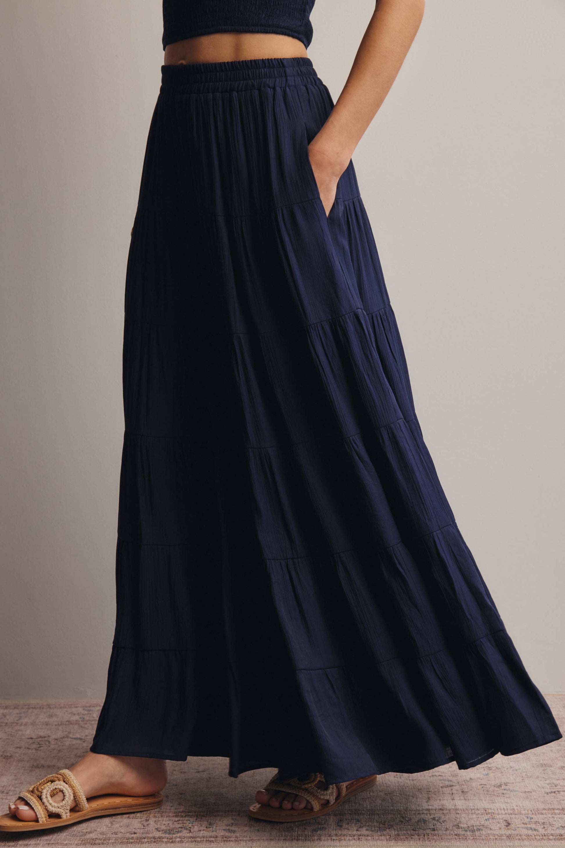 Tiered Maxi Skirt