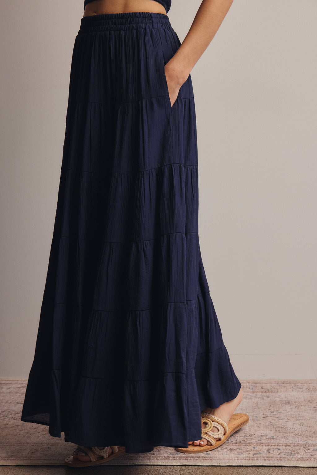 Tiered Maxi Skirt