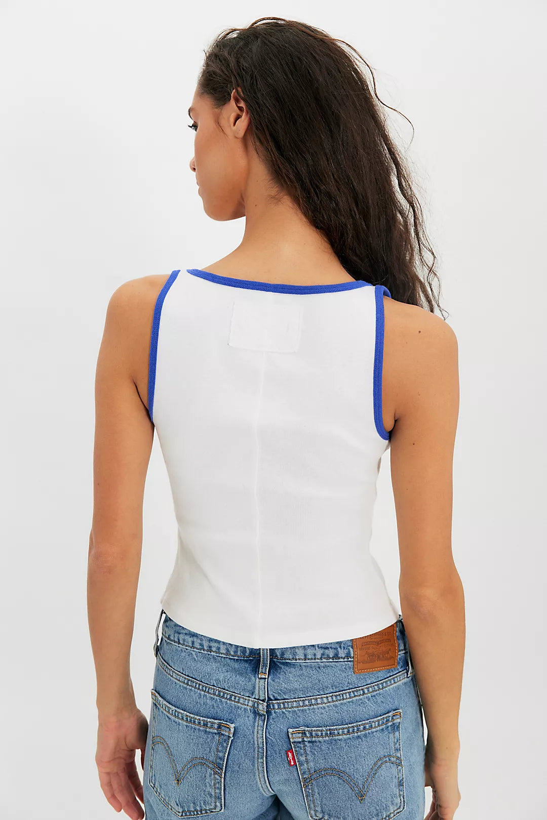 Free People We The Free Moxie Tank - Ribbed Cropped Ringer Tank Top