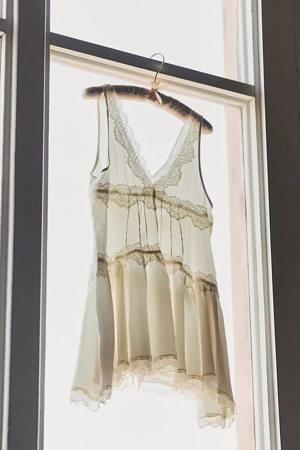 Free People In This Groove Mini Slip - Silk Babydoll Dress