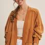 Cozy Favorite Mineral Washed French Terry Balloon Sleeve
