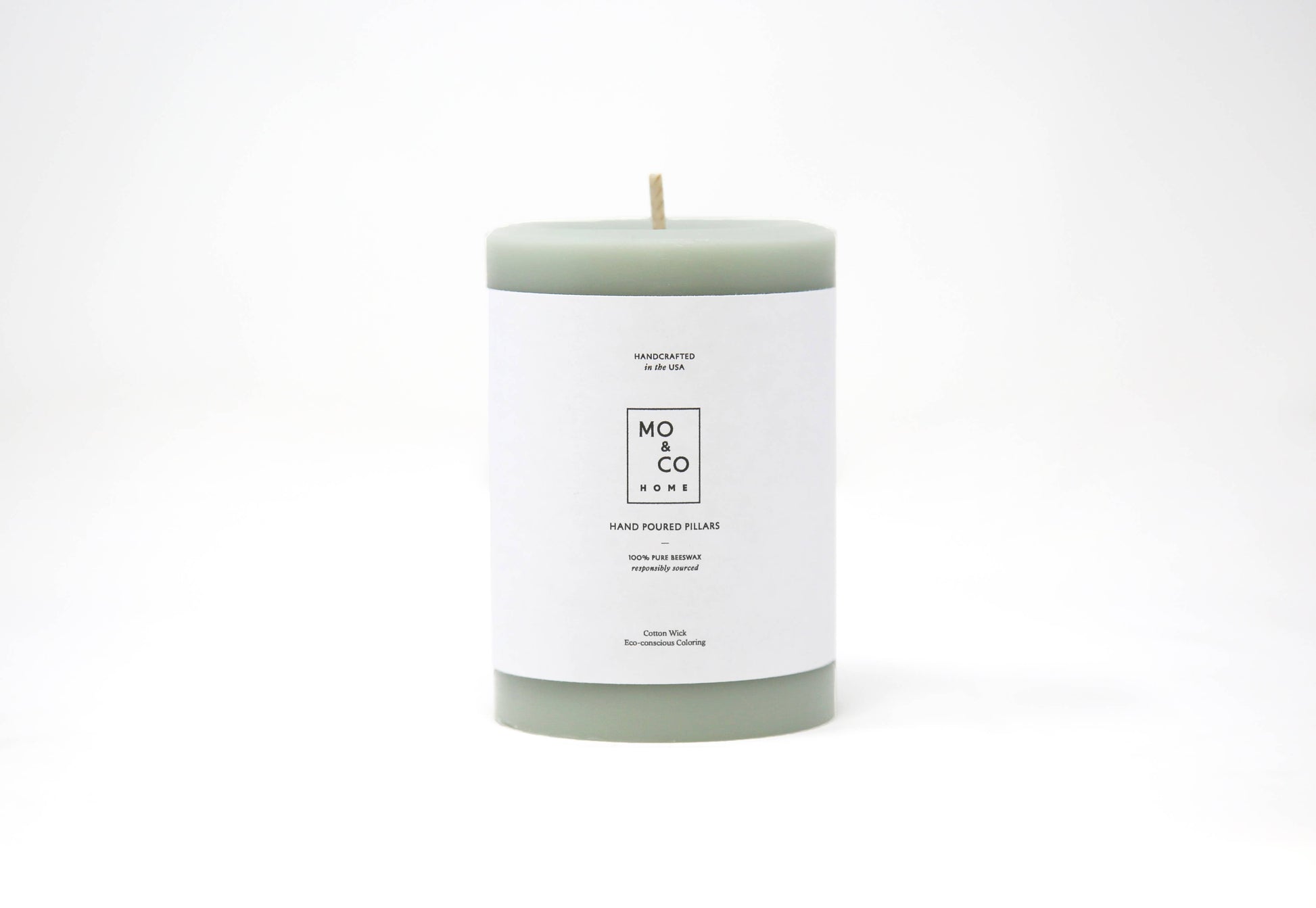 Eucalyptus | 100% Beeswax Pillar Candle | All Natural, Handmade