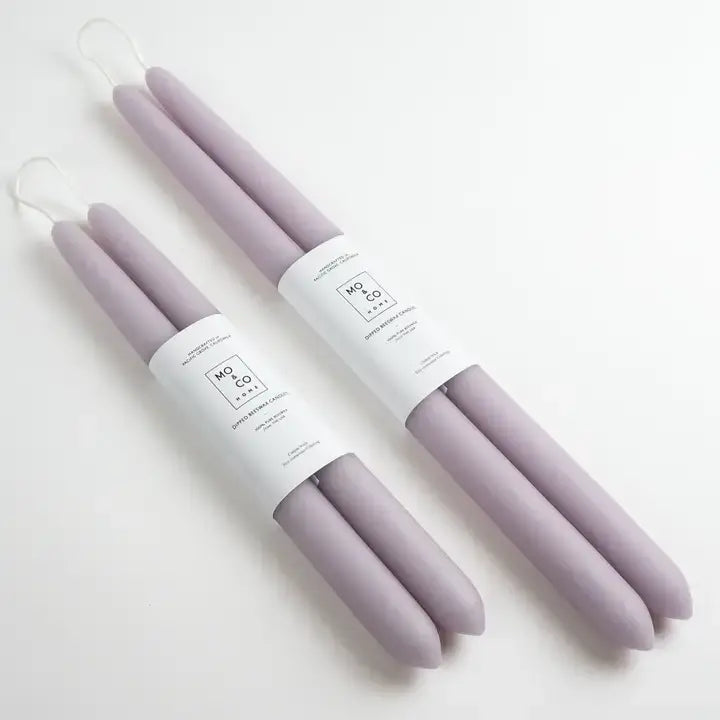 100% Beeswax Dipped Taper Candles | All Natural, Handmade