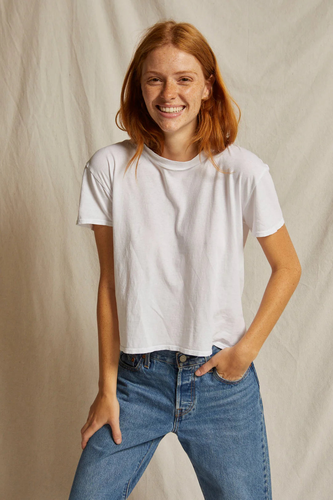 HARLEY cotton boxy crewneck tee