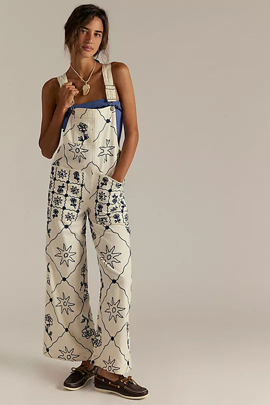 RISING SUN OVERALL- SOLAR ECRU