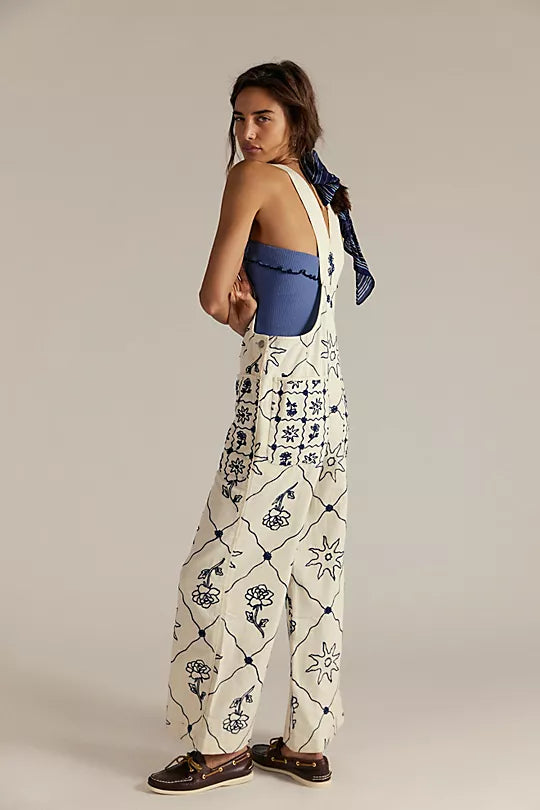 RISING SUN OVERALL- SOLAR ECRU